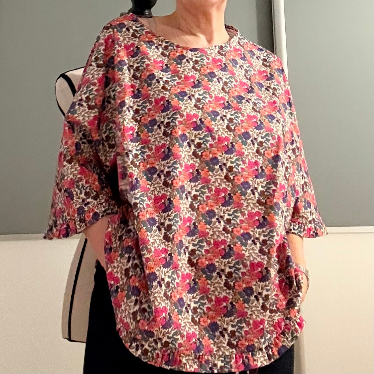 Customer photo review of Blouse Annette – Petit floral poétique