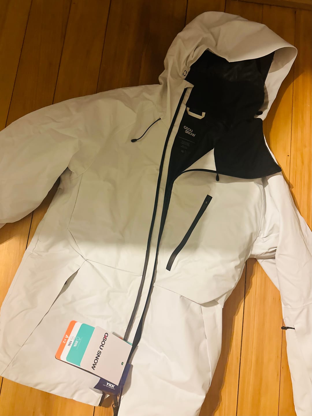 Customer photo review of Women's Off White Face Vented Multi-pocket Fully Waterproof Snow Jacket