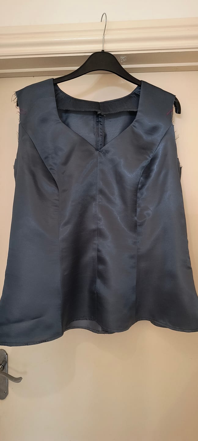 Customer photo review of Plain Shantung Satin Fabric
