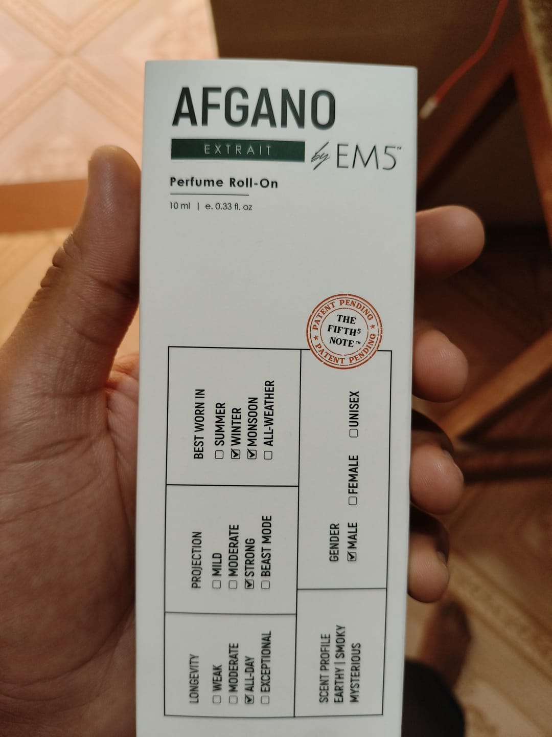 Customer photo review of Afgano Perfume Roll-On
