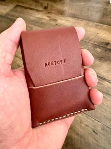 Customer photo review of Slimmad plånbok i äkta läder