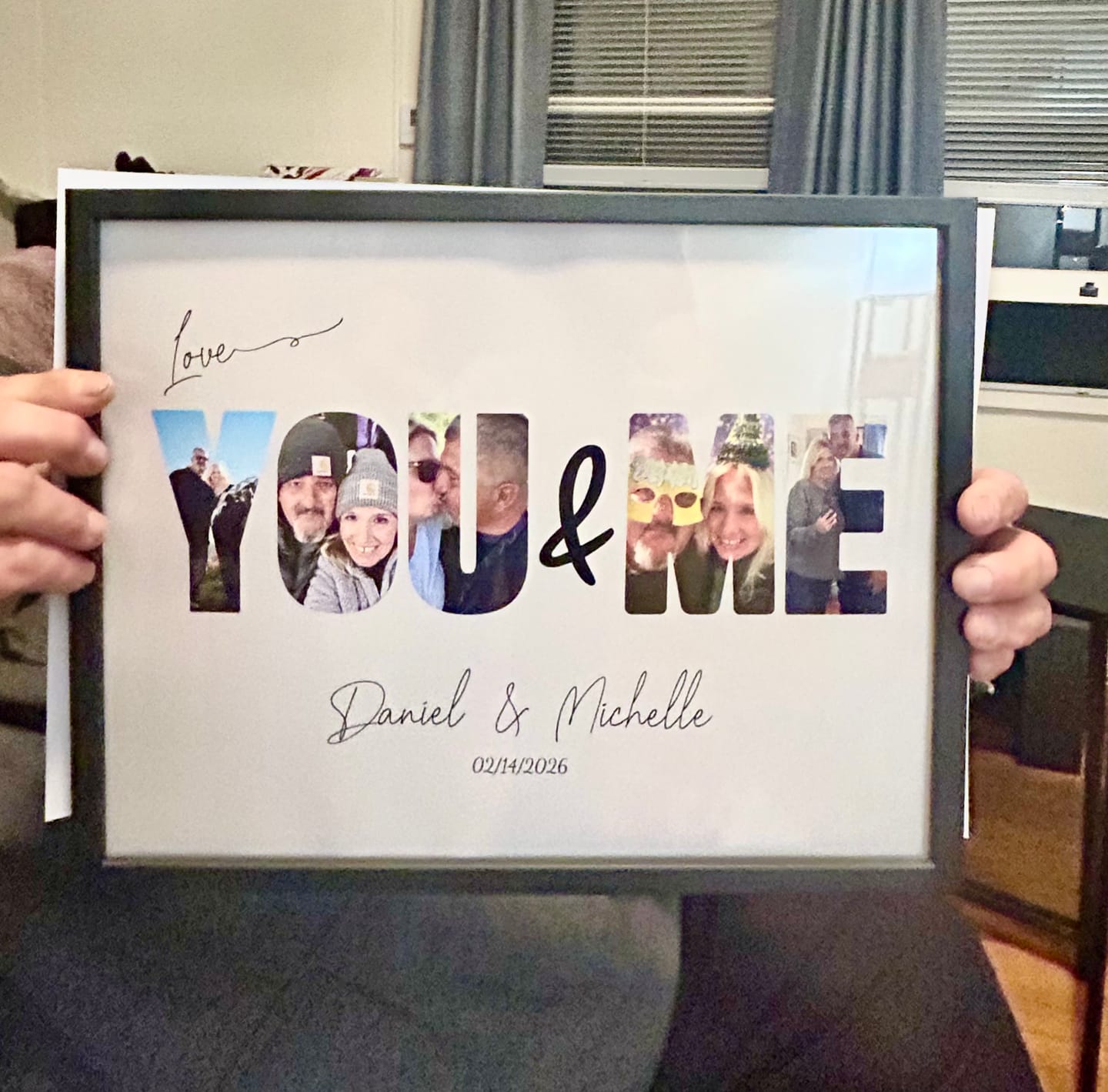 Customer photo review of You & Me - Personalized Poster