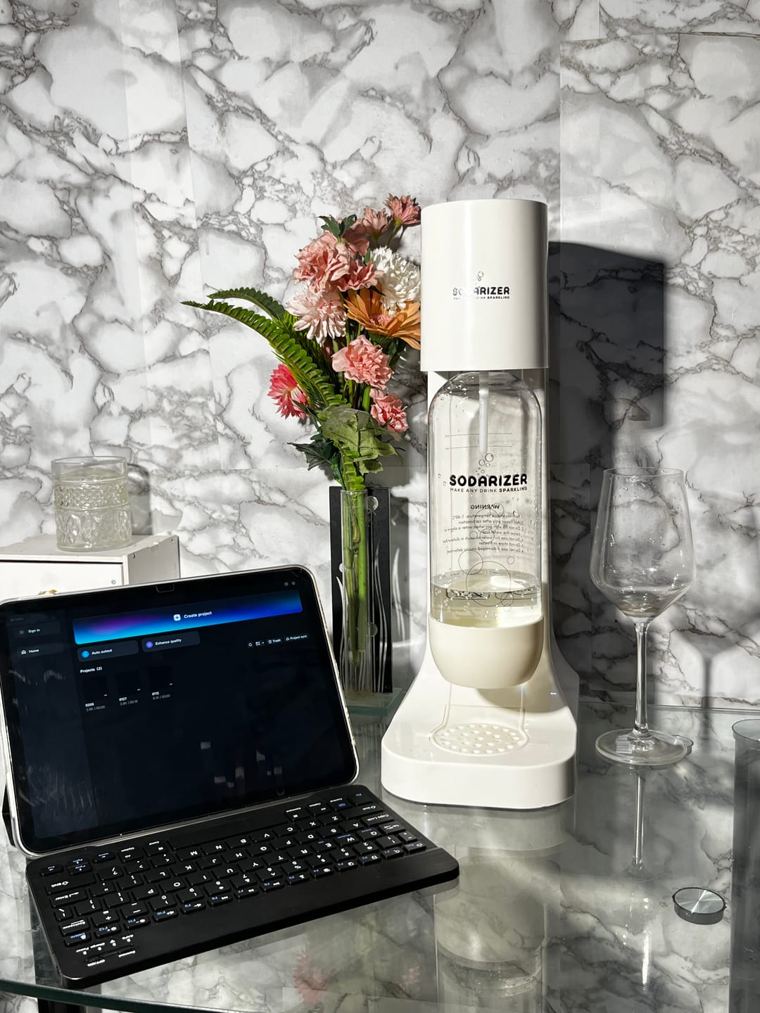 Customer photo review of Sodarizer Spark: Soda and Seltzer Water Maker