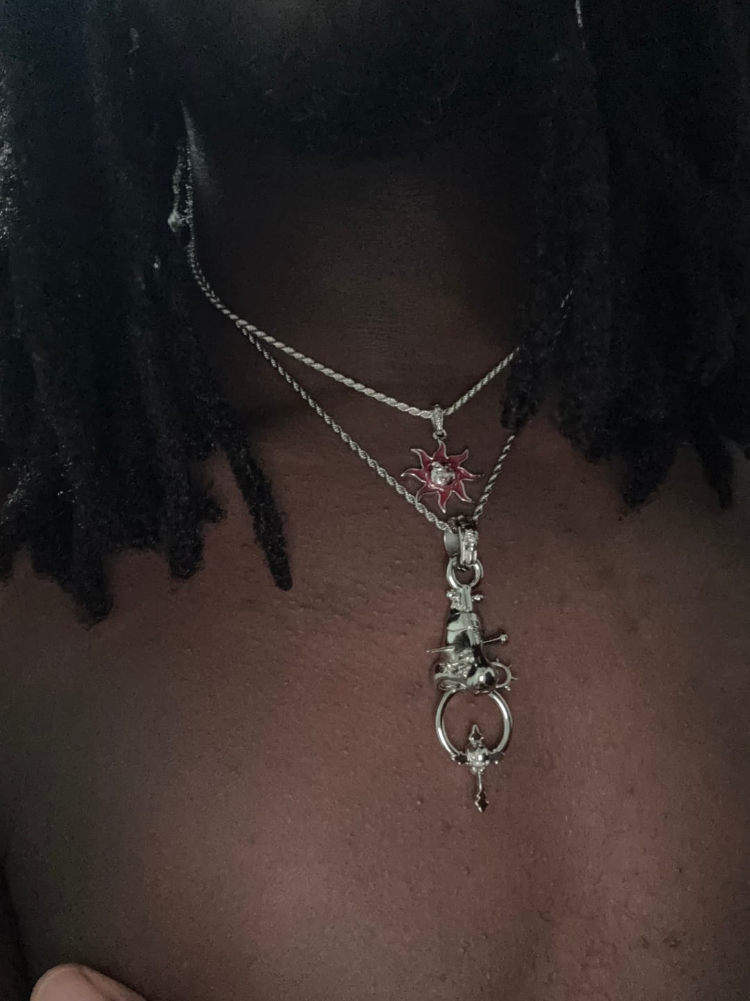 Customer photo review of 2.5MM STERLING SILVER ROPE CHAIN