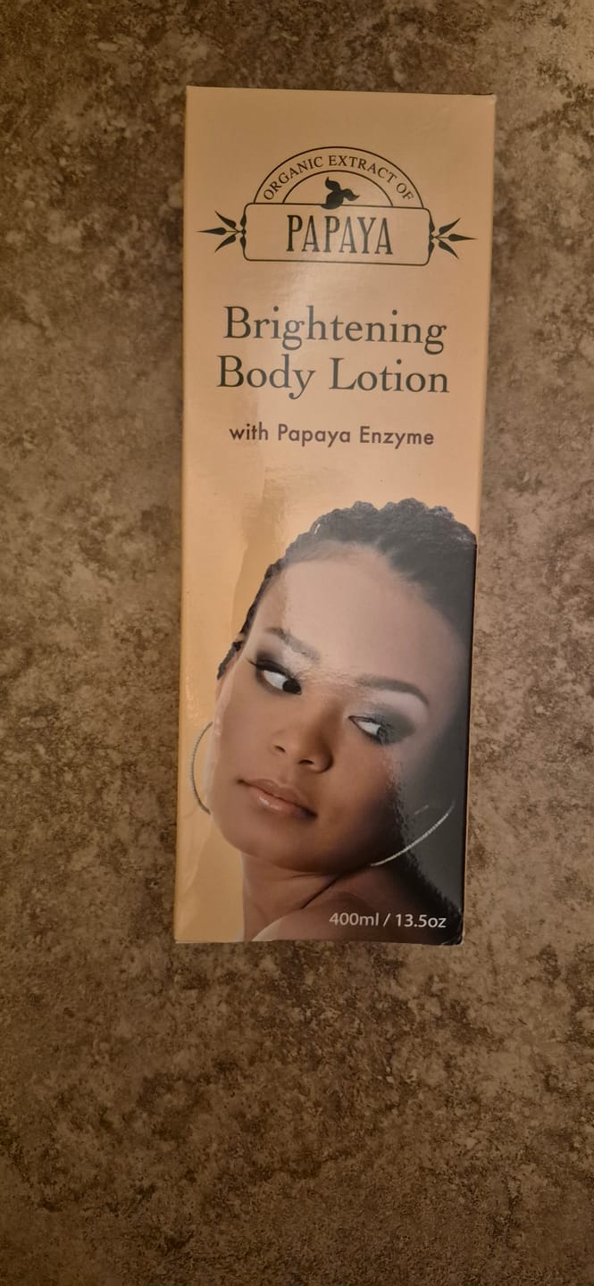 Customer photo review of Organic Extract of Papaya Brightening Body Lotion - 400ml