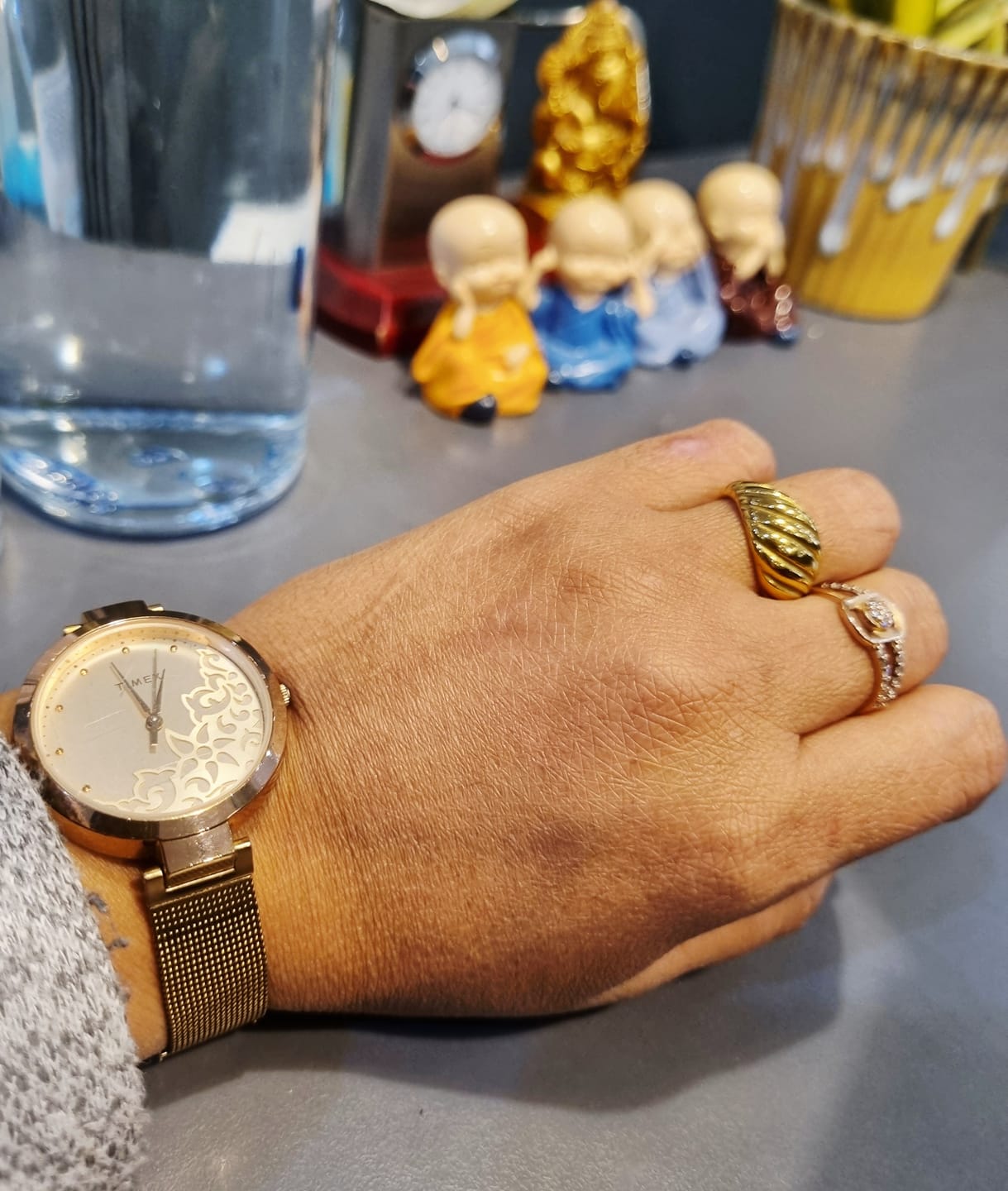 Customer photo review of Croissant Dome Ring