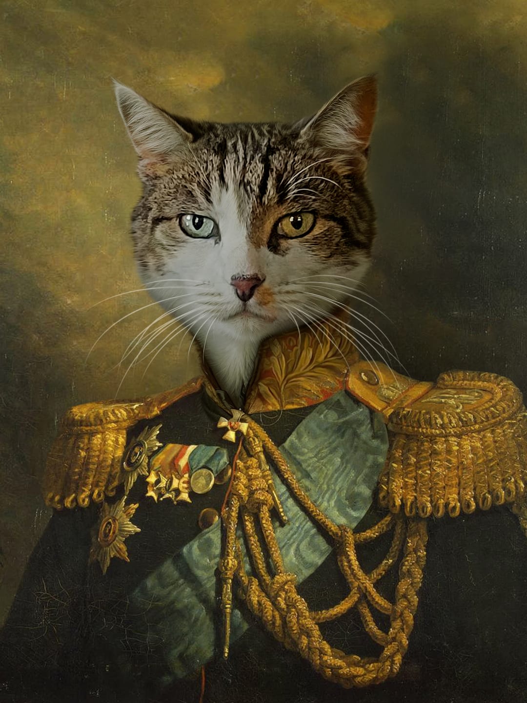 Customer photo review of The General - Custom Pet Portrait
