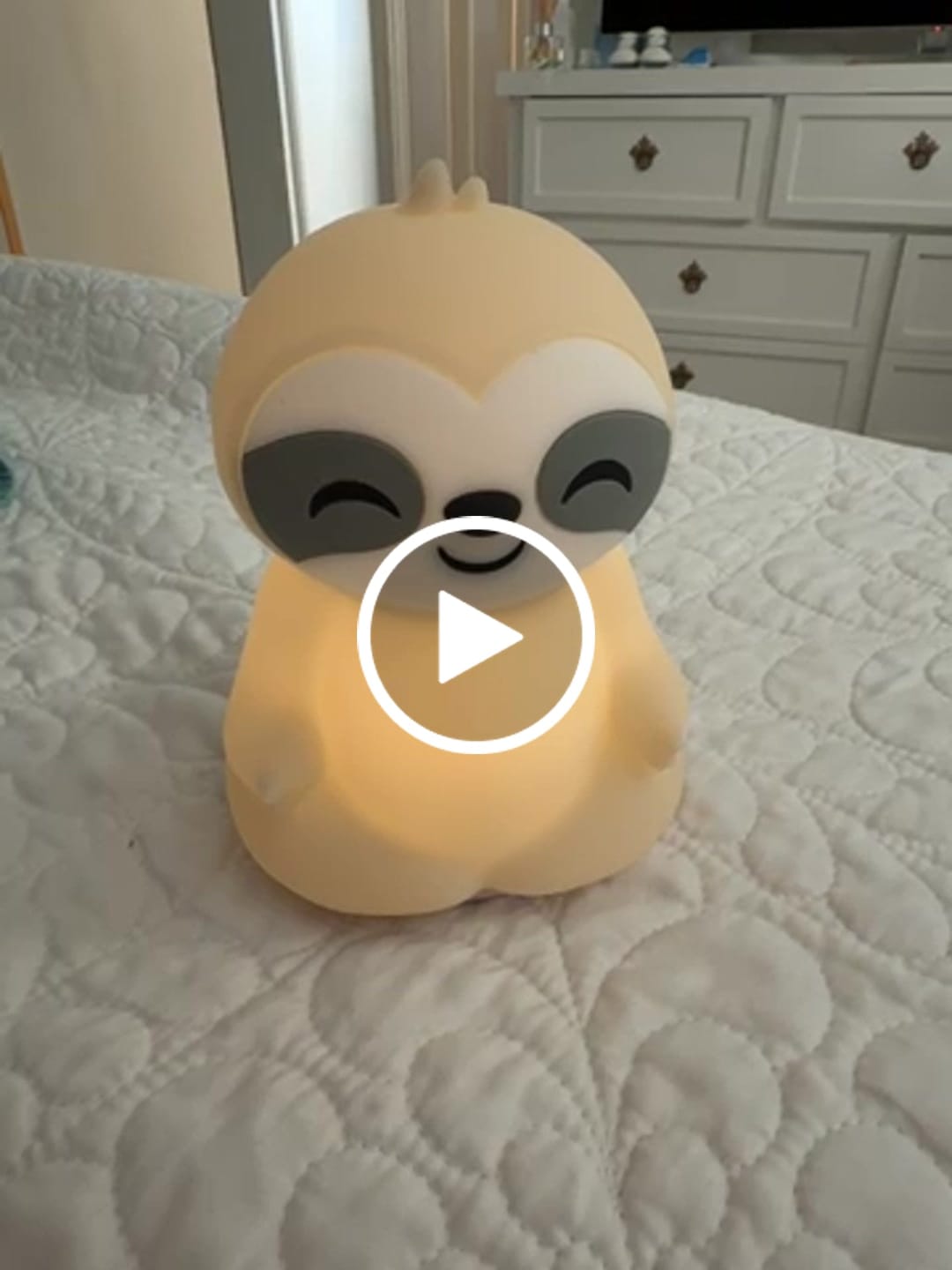 Customer video review of Lámpara con ruido blanco Perezoso