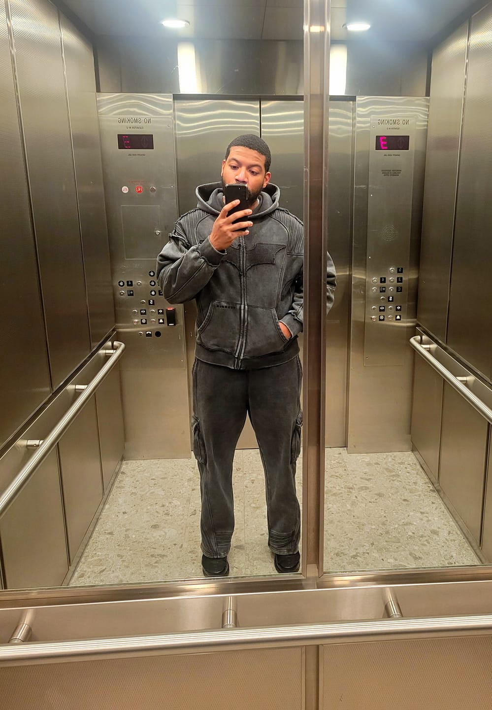 Customer photo review of 2131 - Batman Armored Sweats