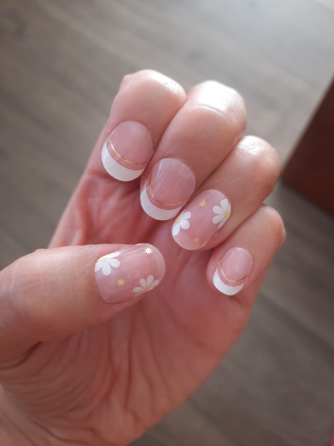 Customer photo review of French Flowers | Stickers de Gel