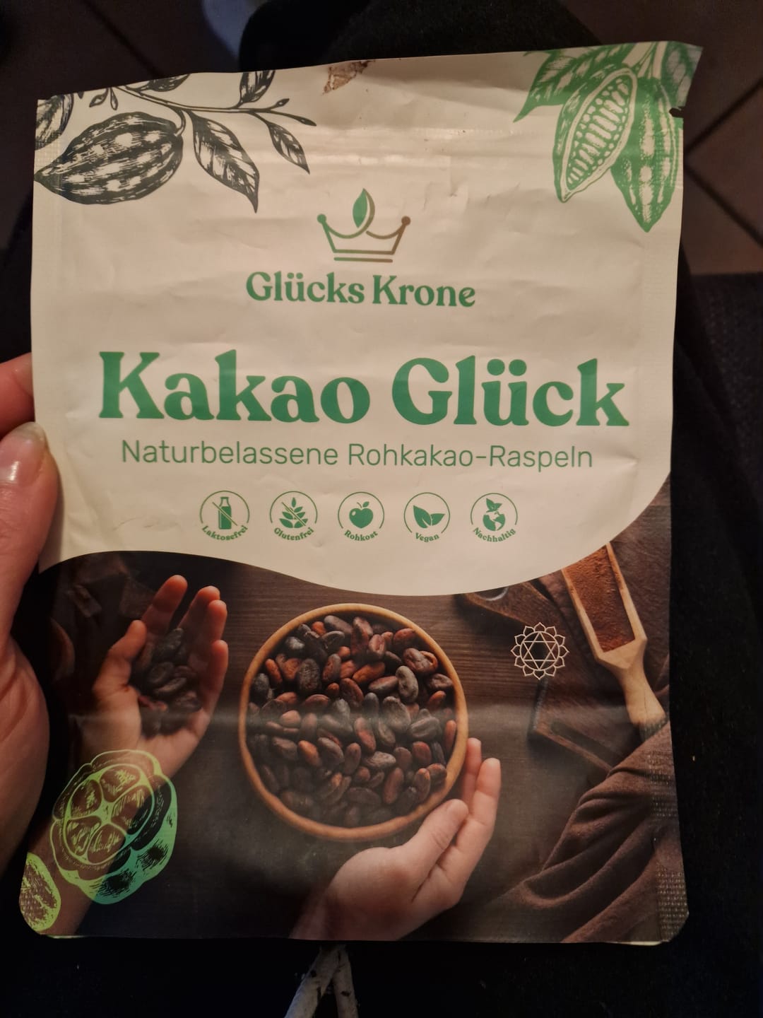 Customer photo review of Bio Kakao Glück (100% Bio Roh Kakao) - 250g