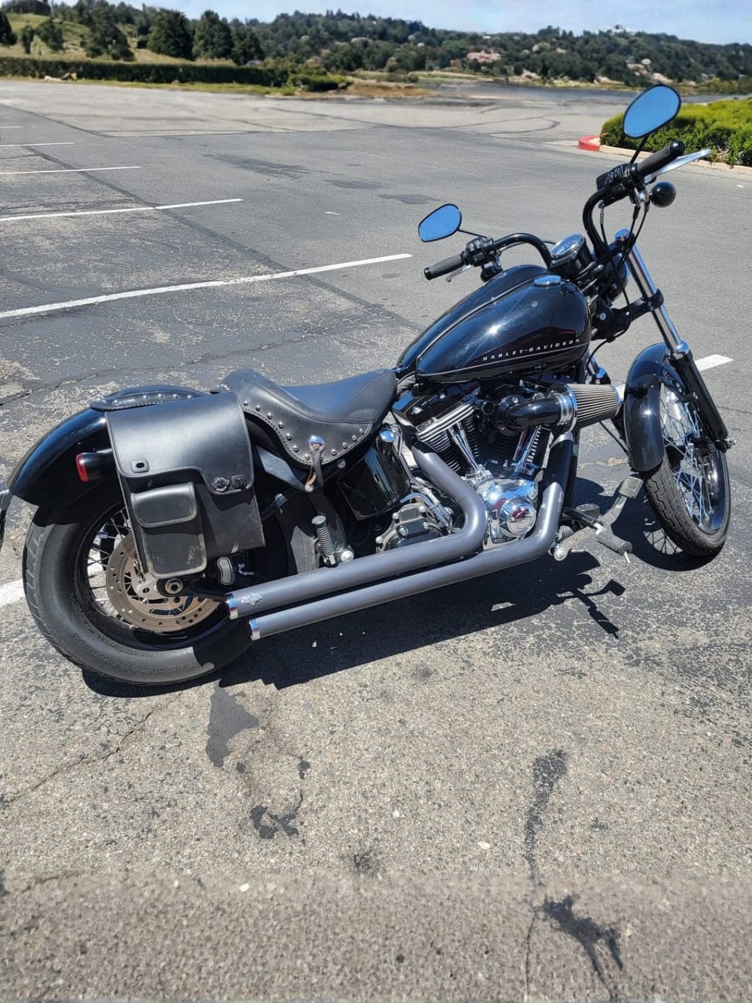 Customer photo review of 5L - Fatman Motorcycle Solo Bag For Harley Softail