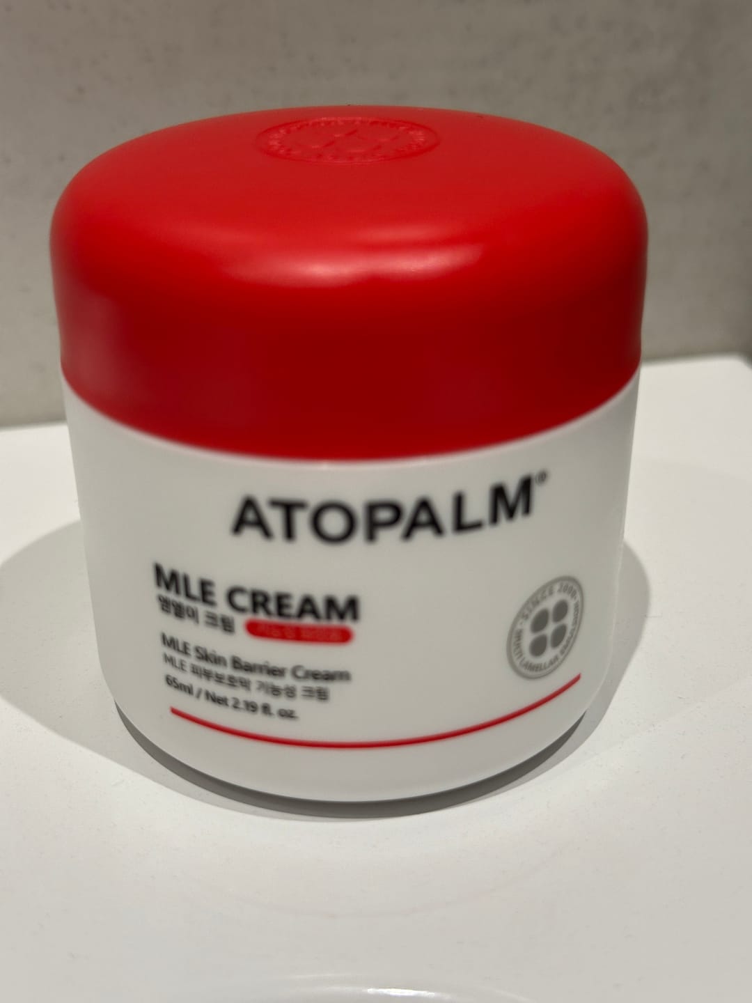Customer photo review of Mitrinošs un atjaunojošs lamelārais sejas krēms Atopalm MLE Cream
