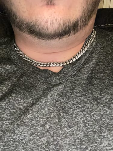 Customer photo review of 8mm Miami Cuban Link Chain