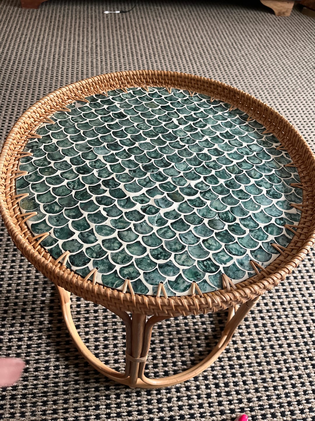 Customer photo review of Sirena Rattan Table