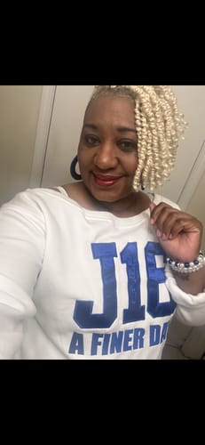 Customer photo review of J16 celebration sweatshirt- SALE pre order closes 12/30