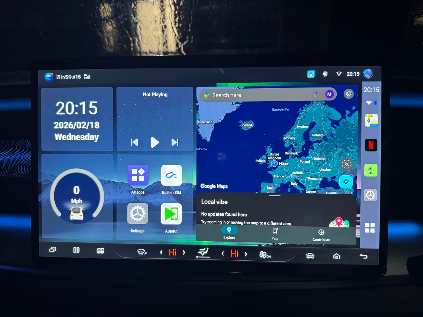 Customer photo review of Smart World App2Car for BYD inc Shark 6 Sealion 7 8 eMAX 7 Denza B5 B8 and BYD models with wired Android Auto car connection , enable Multimedia Box, SIM card , Bluetooth & Wi-Fi