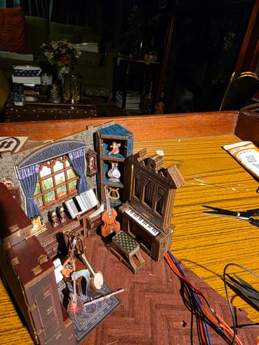 Customer photo review of Timeless Melody DIY Wooden Book Nook Shelf Insert