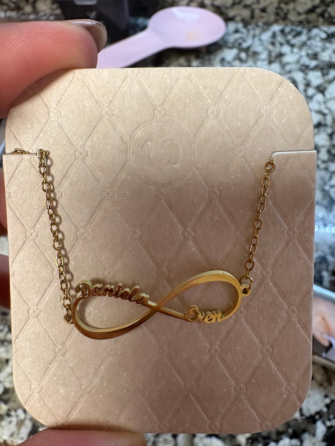 Customer photo review of Pulsera Infinito - Personalizado
