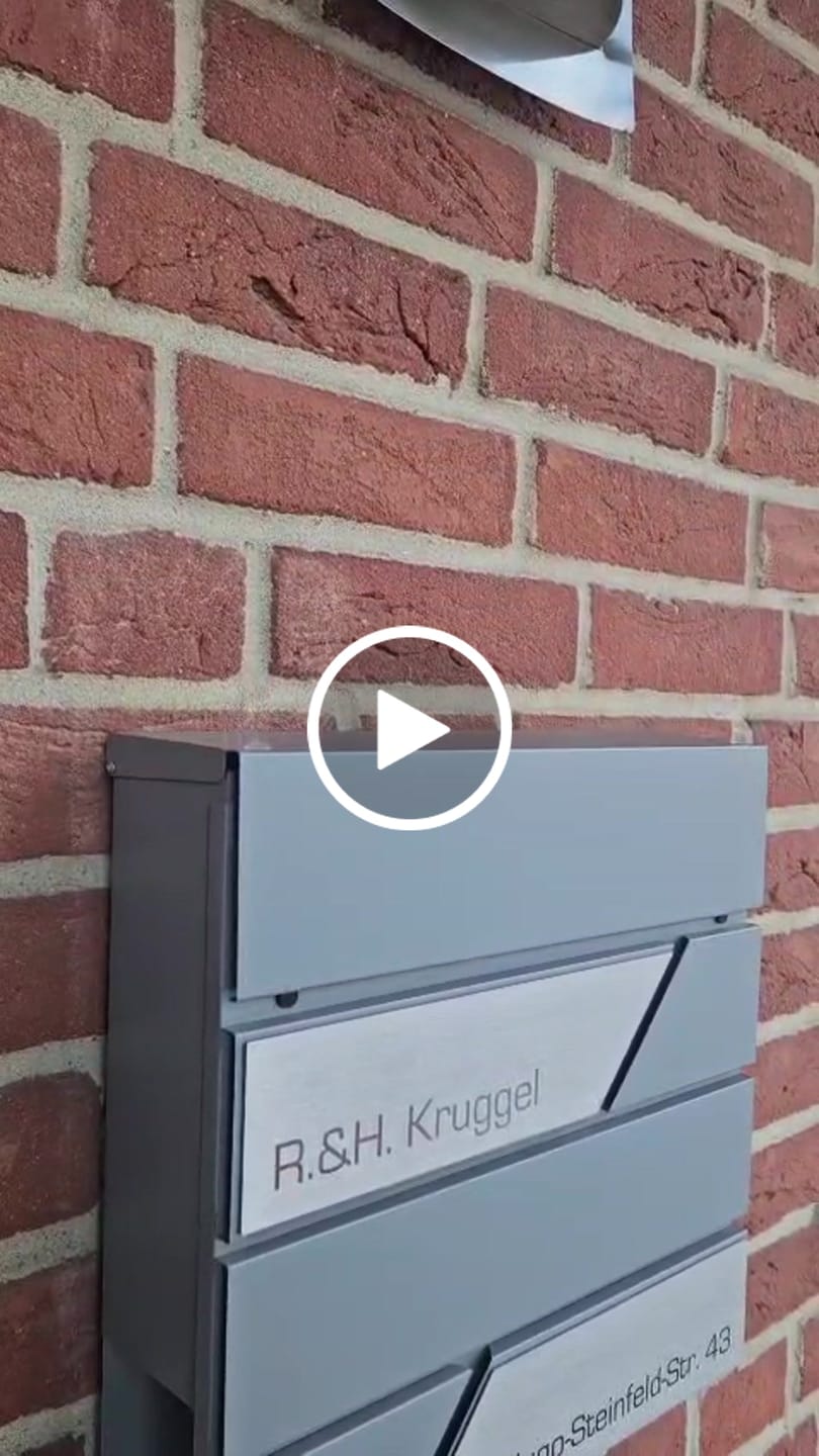 Customer video review of Absenkautomatik für Briefkastendeckel