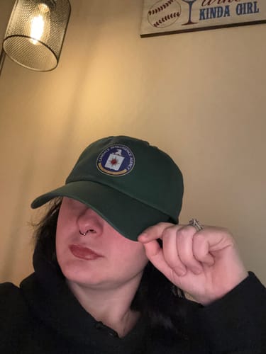 Customer photo review of Candace Intelligence Agency Hat