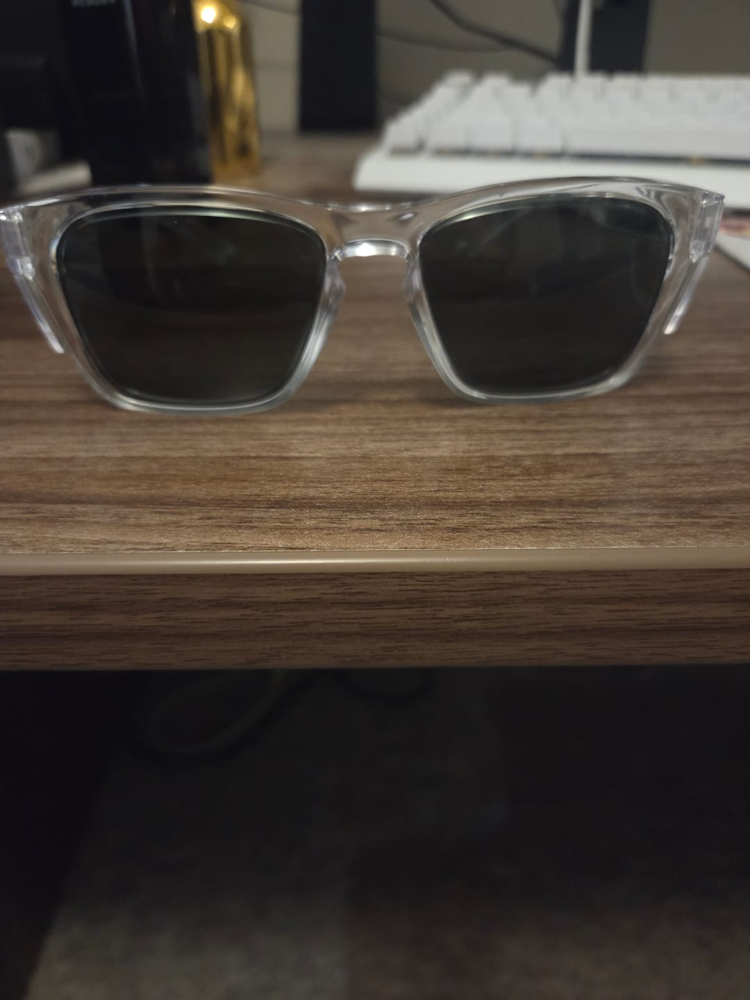 Customer photo review of Breeze - Clear Safety Sunglasses