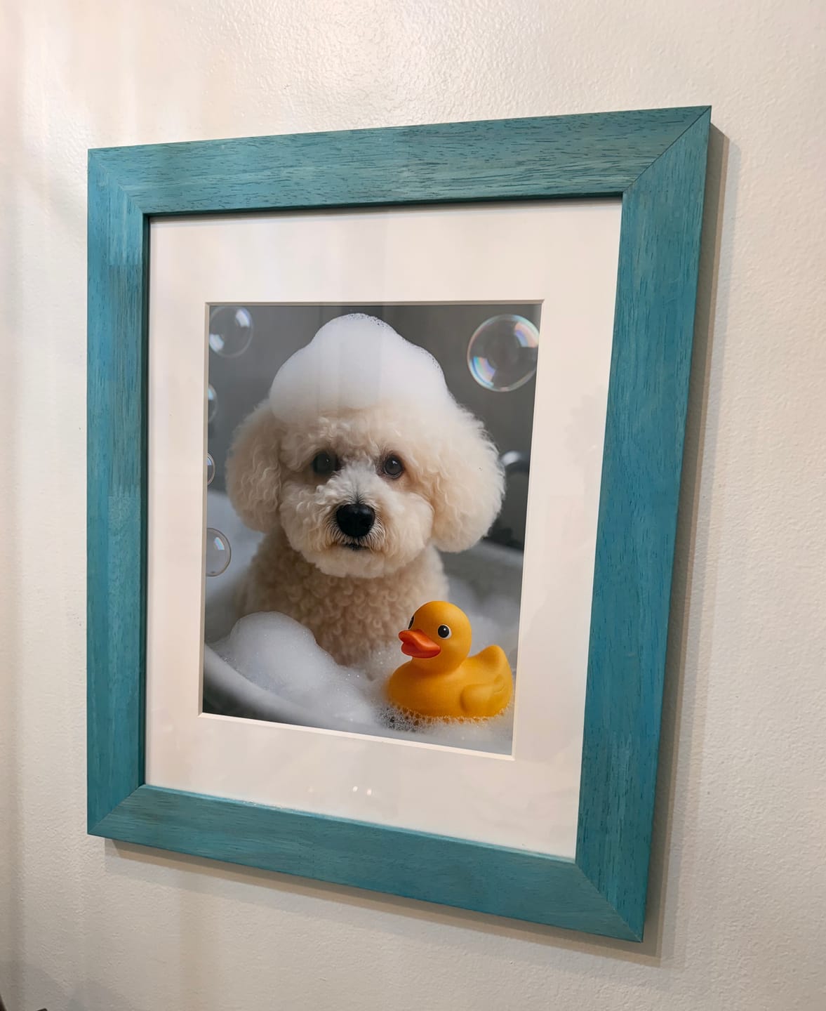 Customer photo review of Bath Time - Personalized Poster