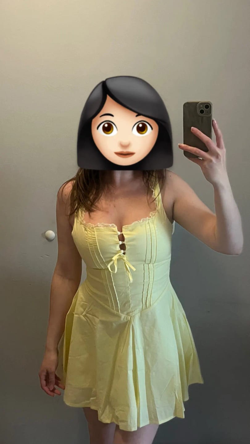 Customer photo review of Jolie Flowy Lace Up Mini Dress