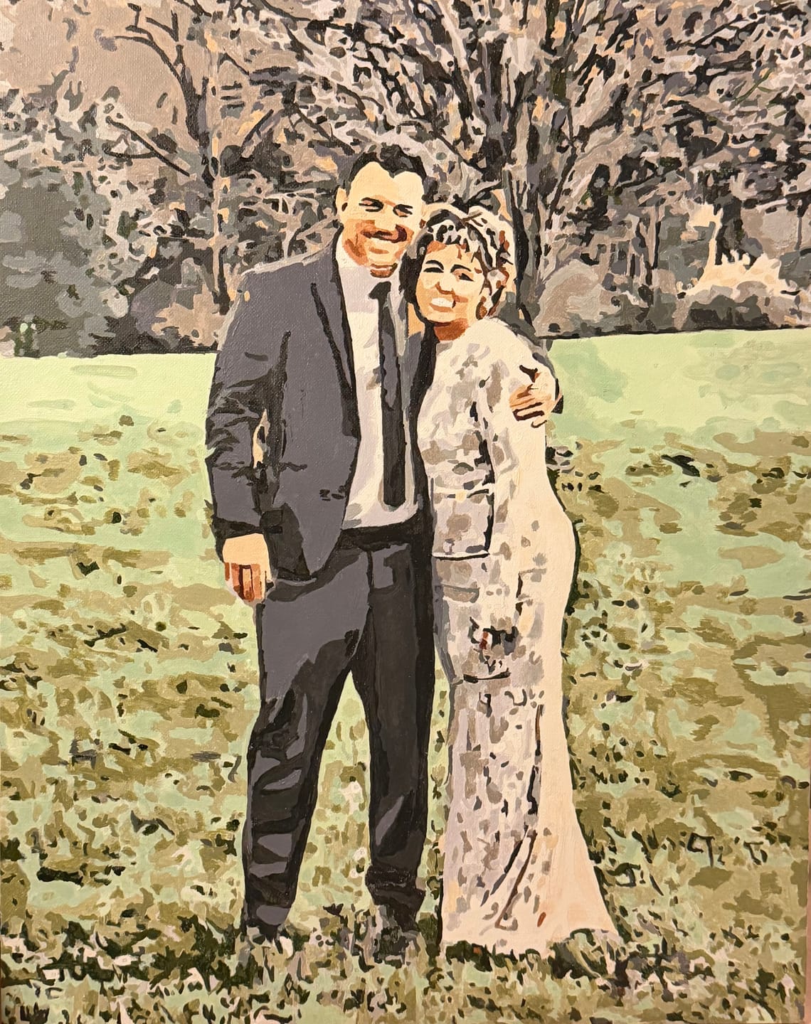 Customer photo review of Custom Paint by Number Kit