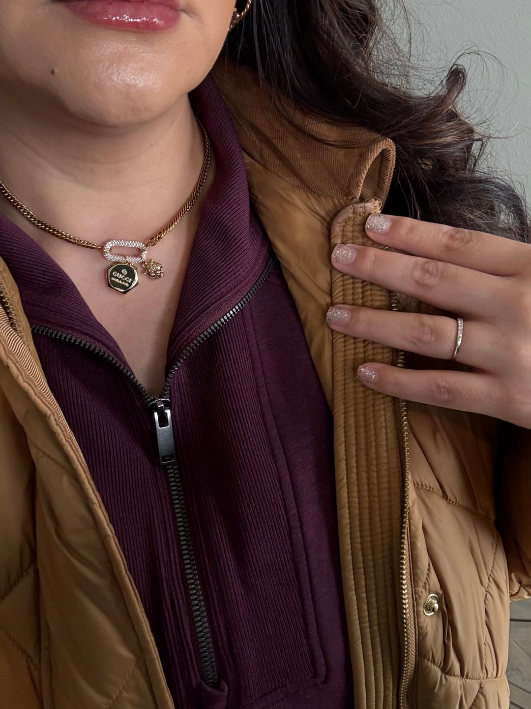 Customer photo review of Tiger Charm Necklace