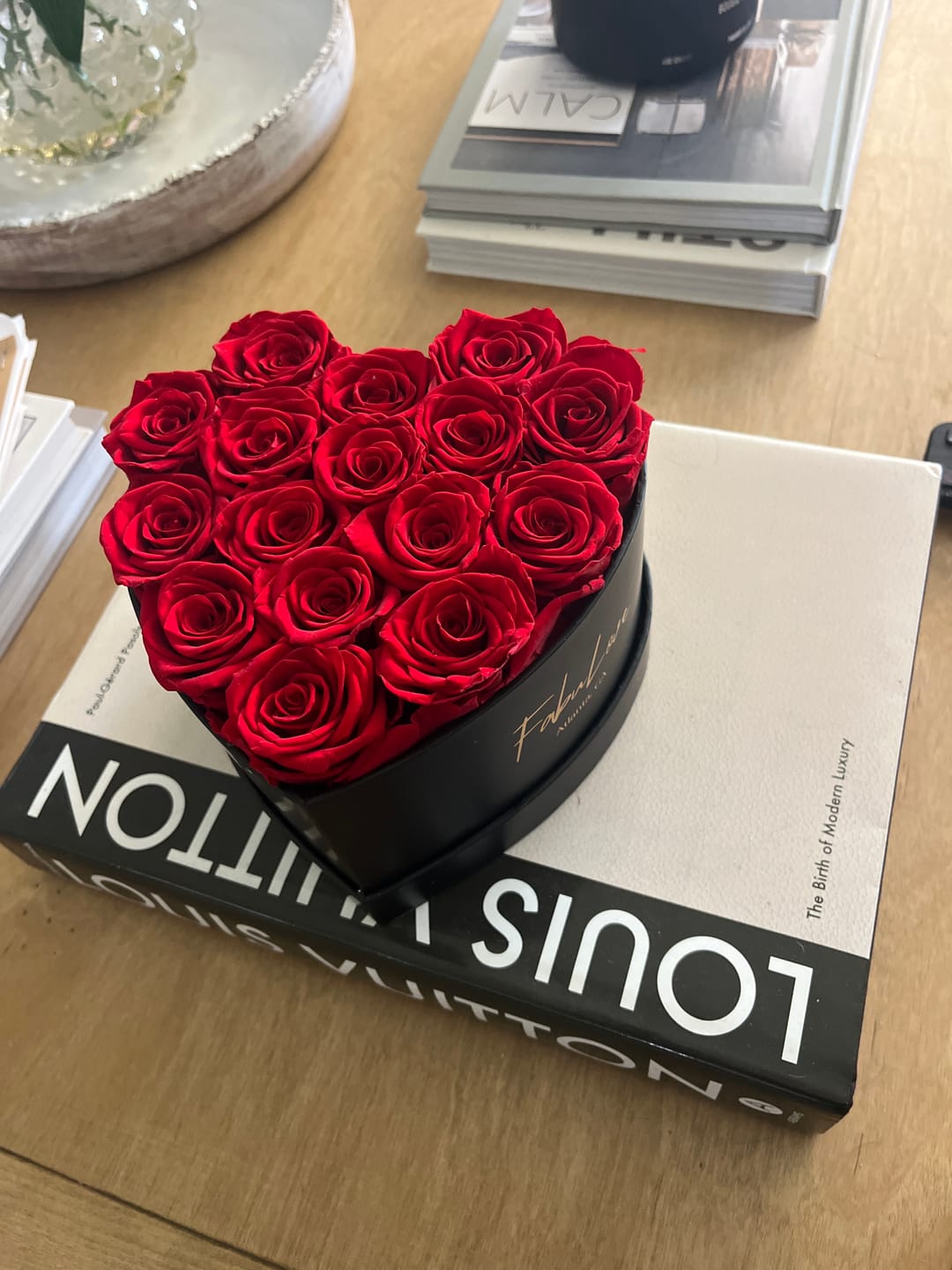Customer photo review of Heart Eternal Rose Bouquet