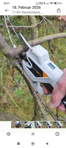 Customer photo review of 18V Nexxcut Cordless Brushless Pruner 30mm