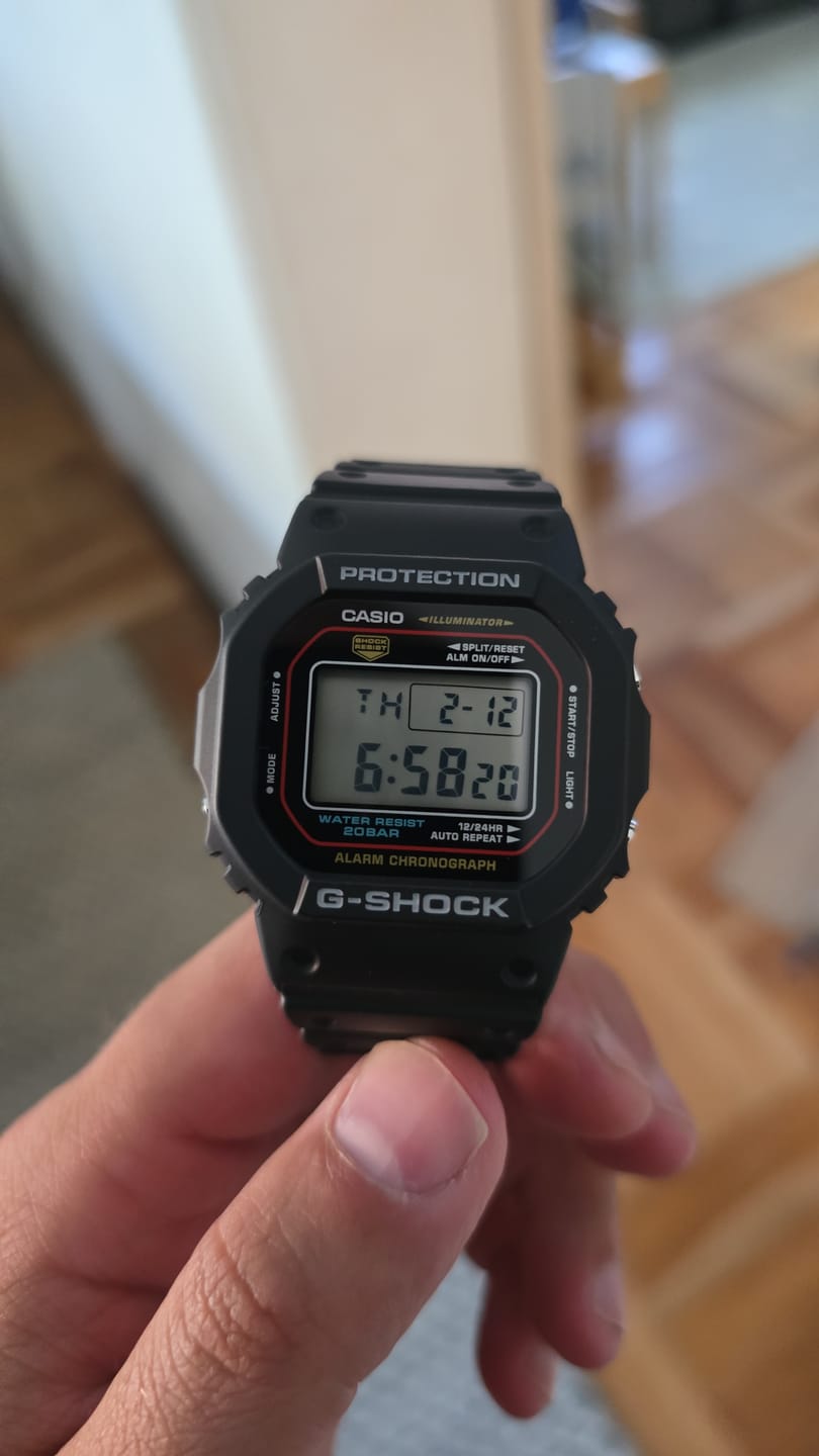 Customer photo review of Reloj Casio G-Shock Vintage DW-5600RL-1JF Negro JDM Edición 1983