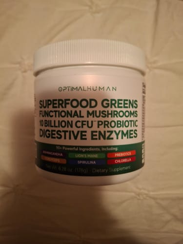Customer photo review of 🔴 Optimal Human - Superfood Greens (Refill)
