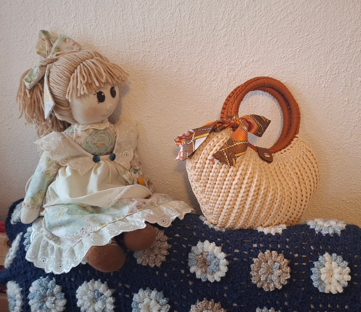 Customer photo review of CrochetPark™ Shell crochet Handbag DIY Kit