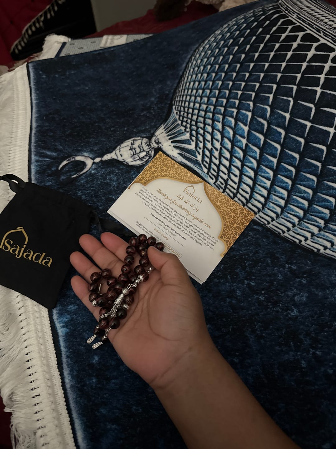 Customer photo review of Crystal Dome  Padded Prayer Mat