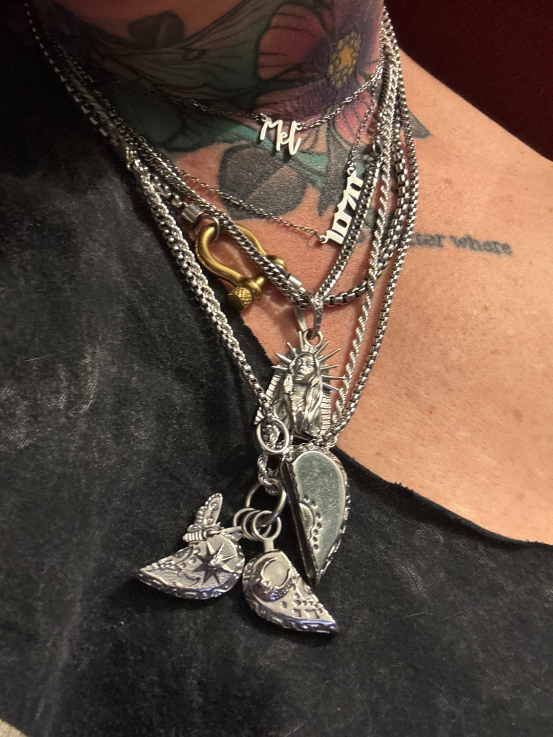 Customer photo review of VIRGIN MARY PENDANT