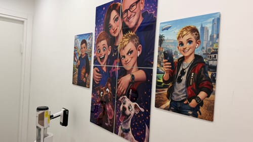 Customer photo review of יצירת פוסטר מתמגנט מתמונה