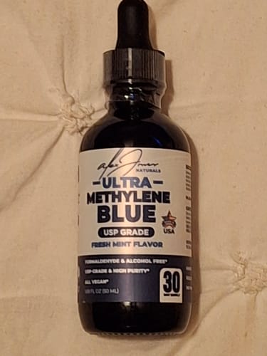Customer photo review of Ultra Methylene Blue - Fresh Mint Flavor (50mL) (30 Servings)