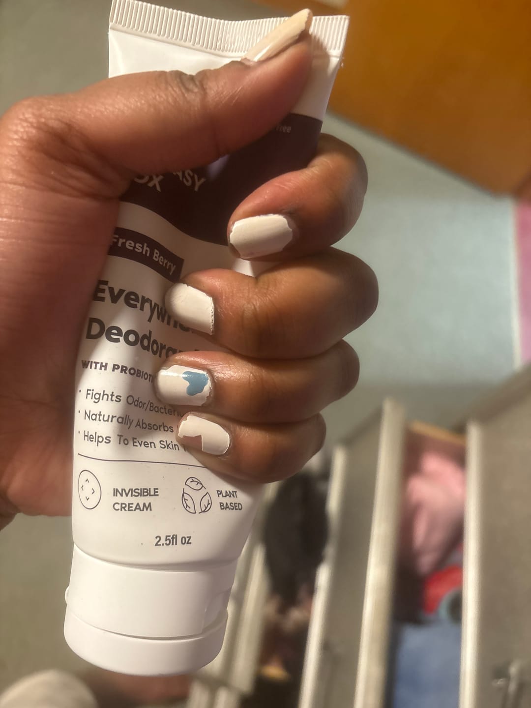 Customer photo review of Everywhere Deodorant (Berry) - Long Lasting Odor Block