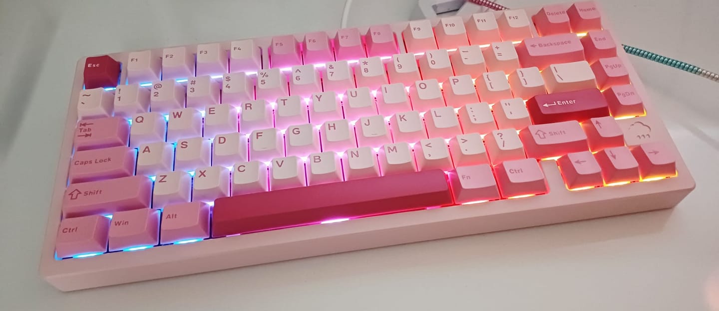 Customer photo review of WOBKEY Rainy 75 Alüminyum Mekanik Klavye