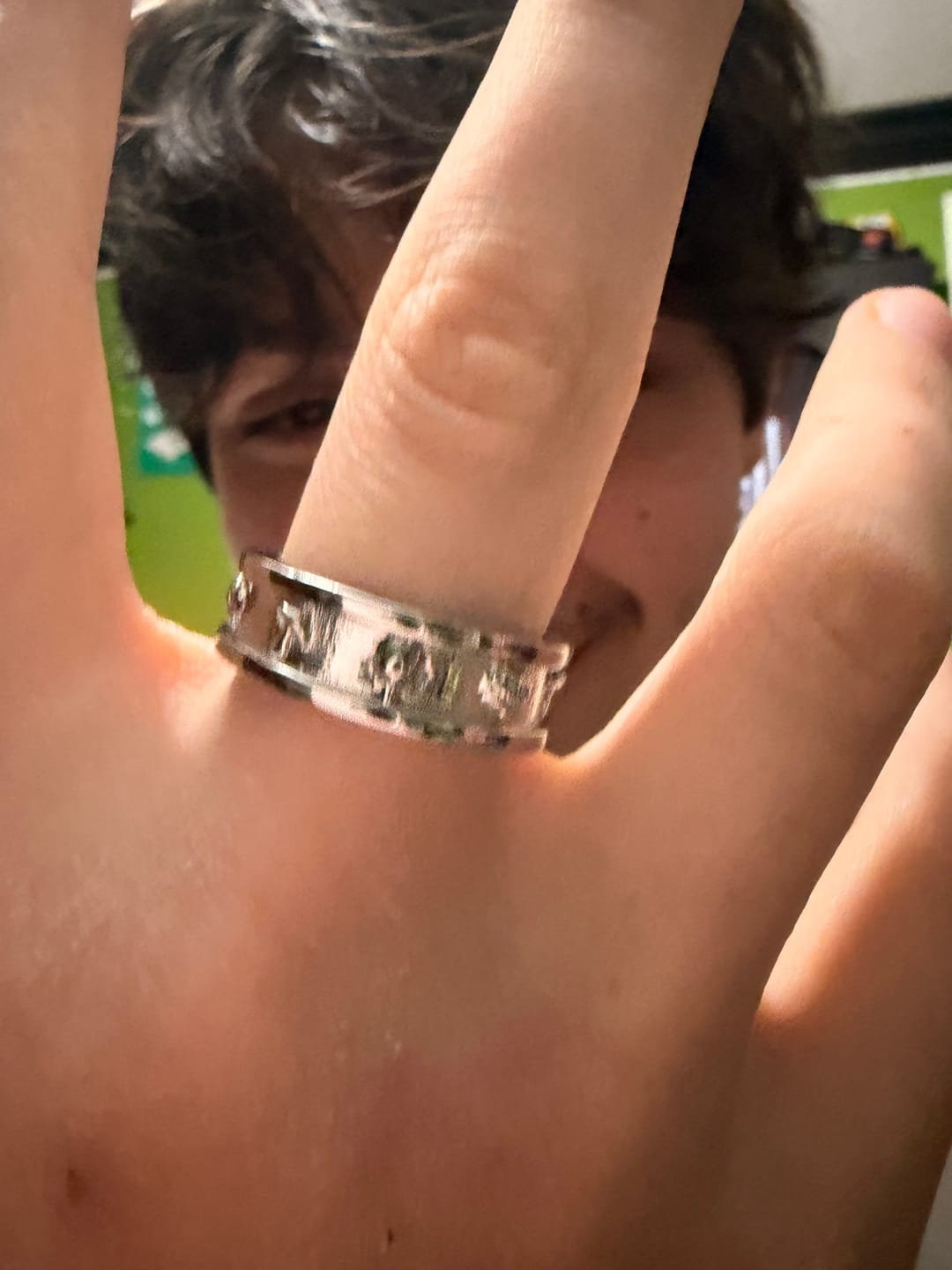 Customer photo review of PSYCHEDELIC LOVE RING