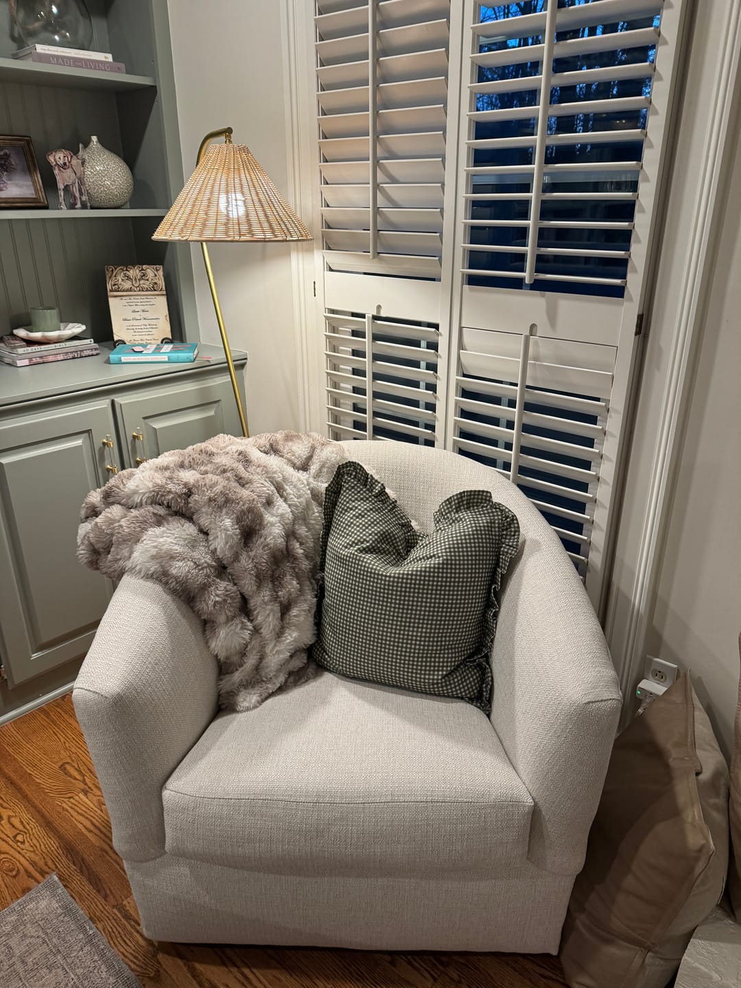 Customer photo review of Green Mini Gingham Ruffle - 18" | 22" | 26"