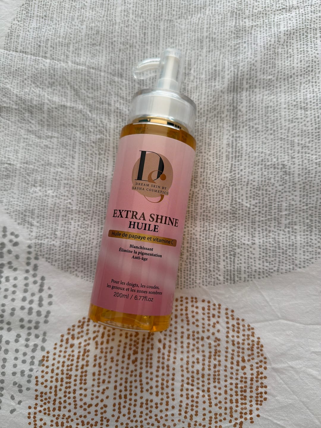 Customer photo review of HUILE DE PAPAYE ET VITAMINE C -EXTRA SHINE