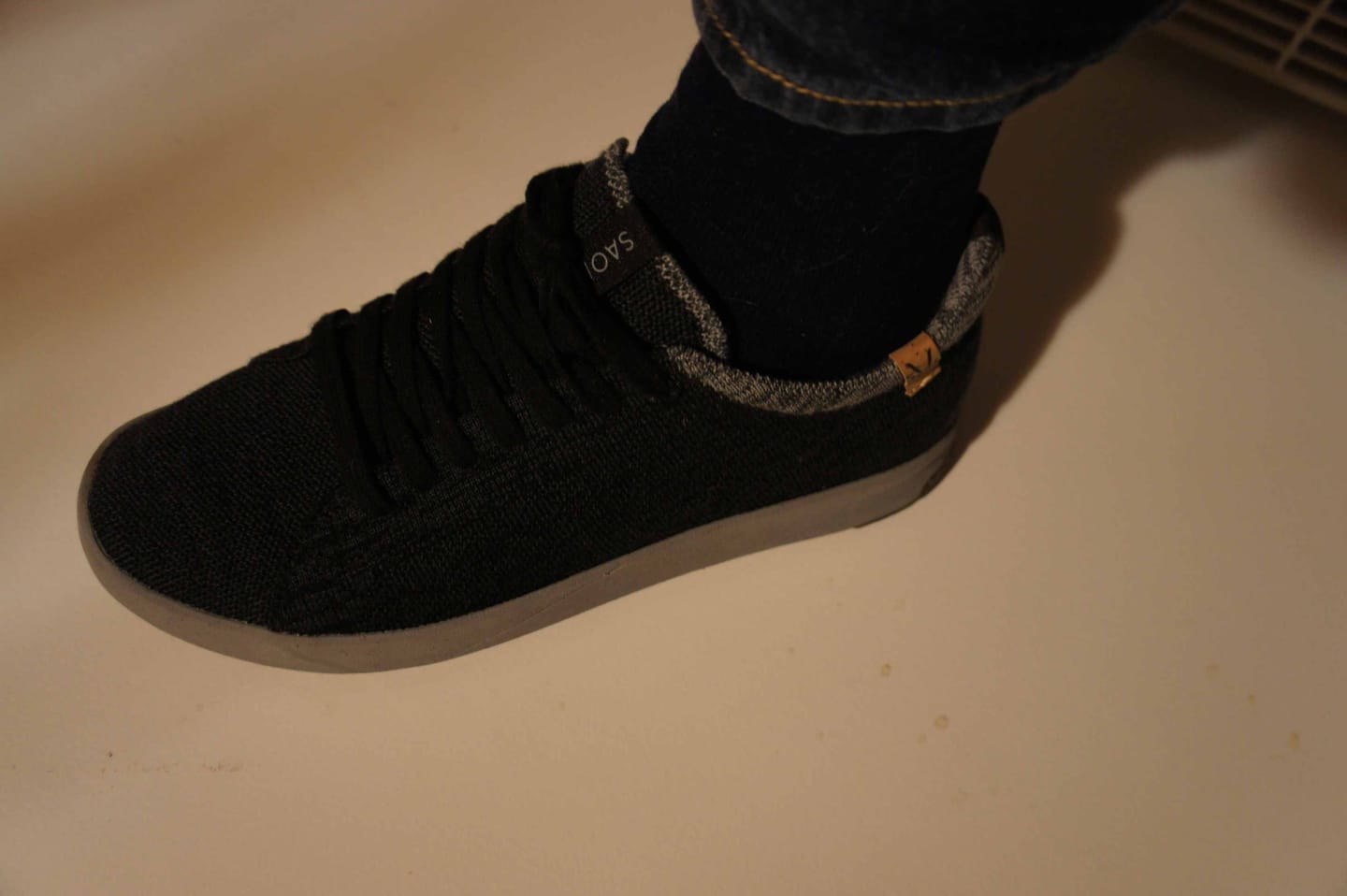 Customer photo review of Cannon Knit M 2.0 Wool Black - Steel Grey