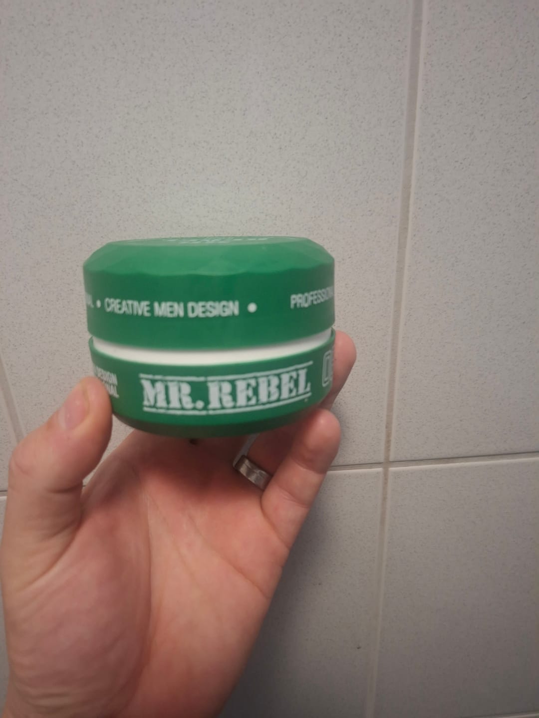 Customer photo review of Mr. Rebel 08 Hair Styling Wax Keratin - 150 ml