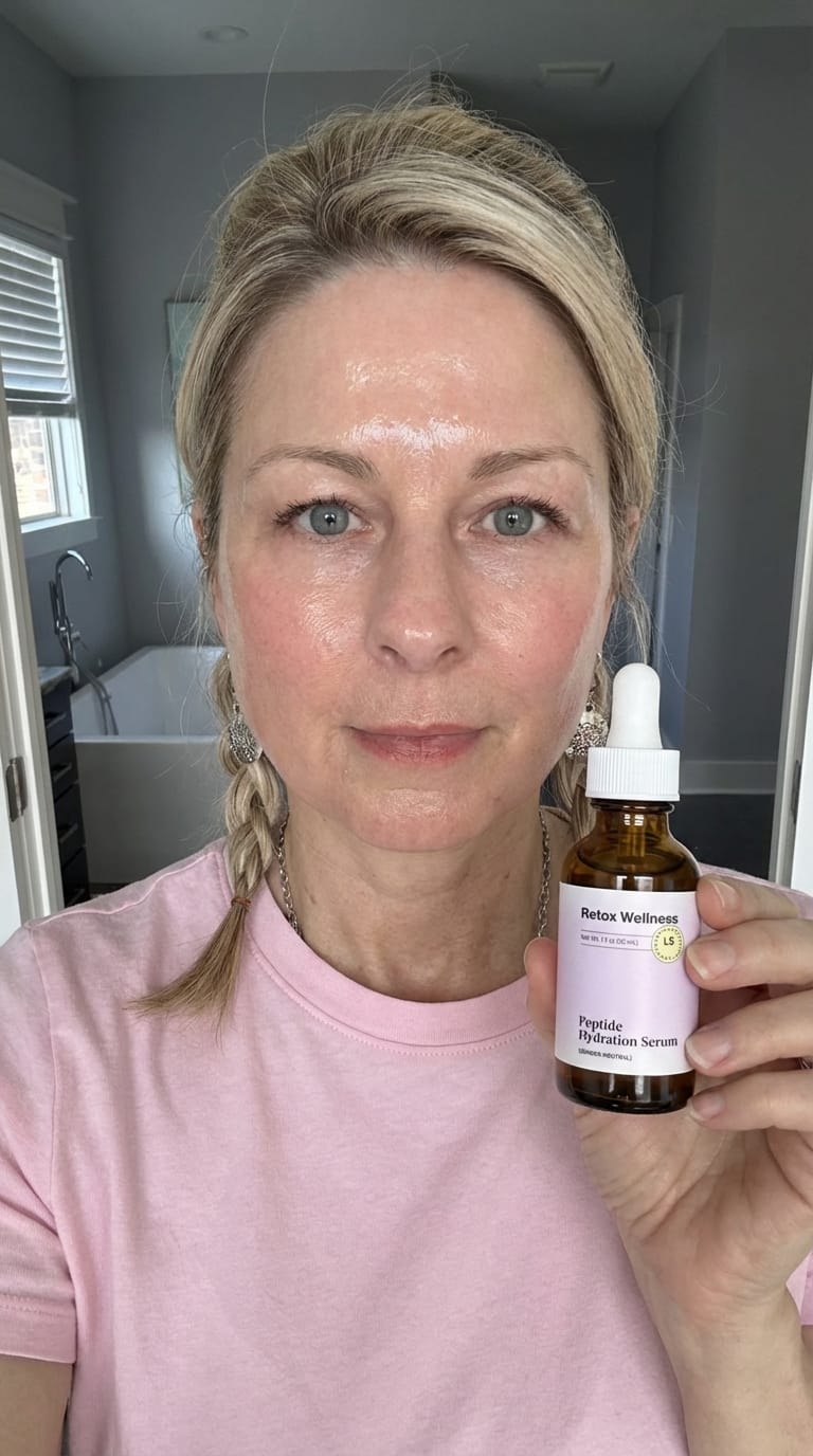 Customer photo review of Advanced Multi 7 Peptide + GHK-CU Copper Peptide Complex Serum