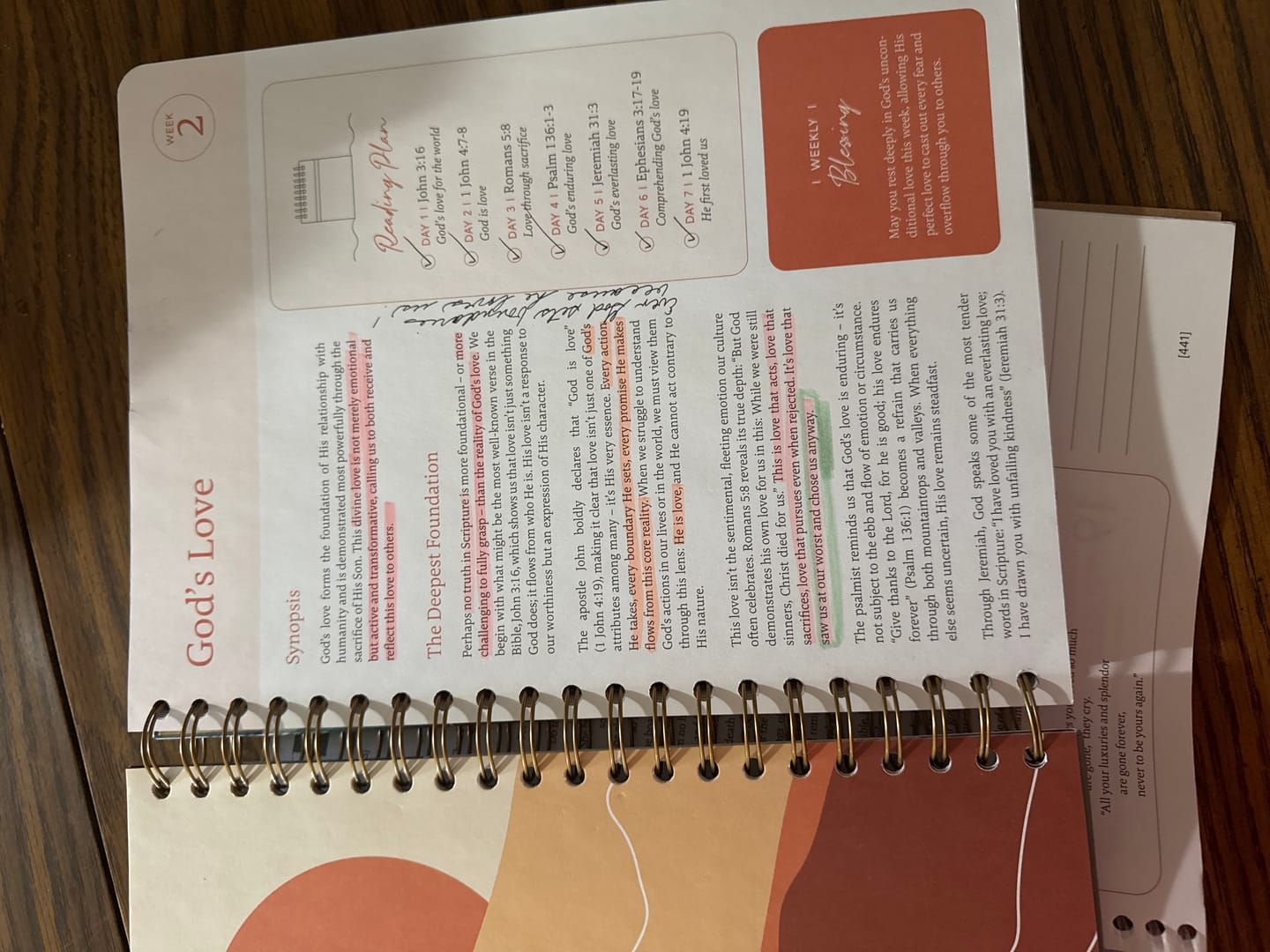 Customer photo review of Spiral Bible™ Highlighter Pack