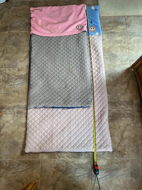 Customer photo review of GuineaDad Premium Liner For Small Animal Cages