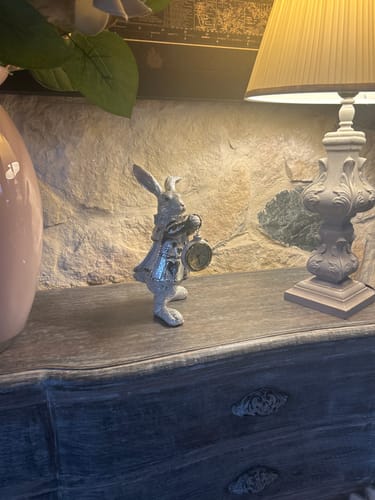 Customer photo review of Bianconiglio Decorativo Bianco/nero con Dettagli Oro